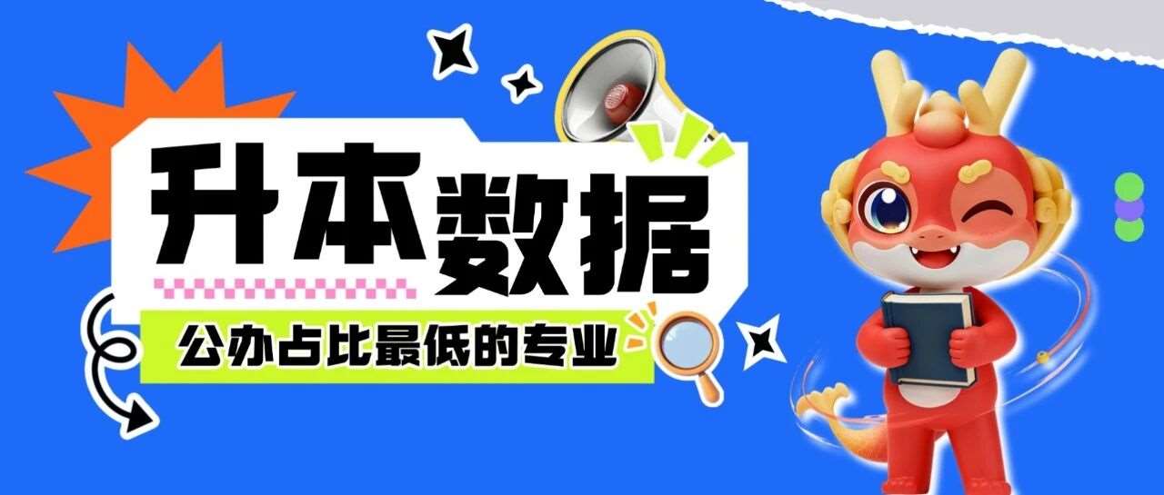 升本数据 | 盘点2026年河南专升本公办占比*低的10大专业